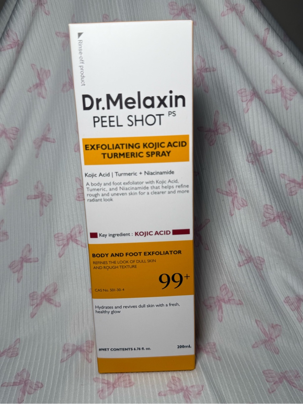 Peel Shot Exfoliating Kojic Acid Turmeric Spray — Yellow